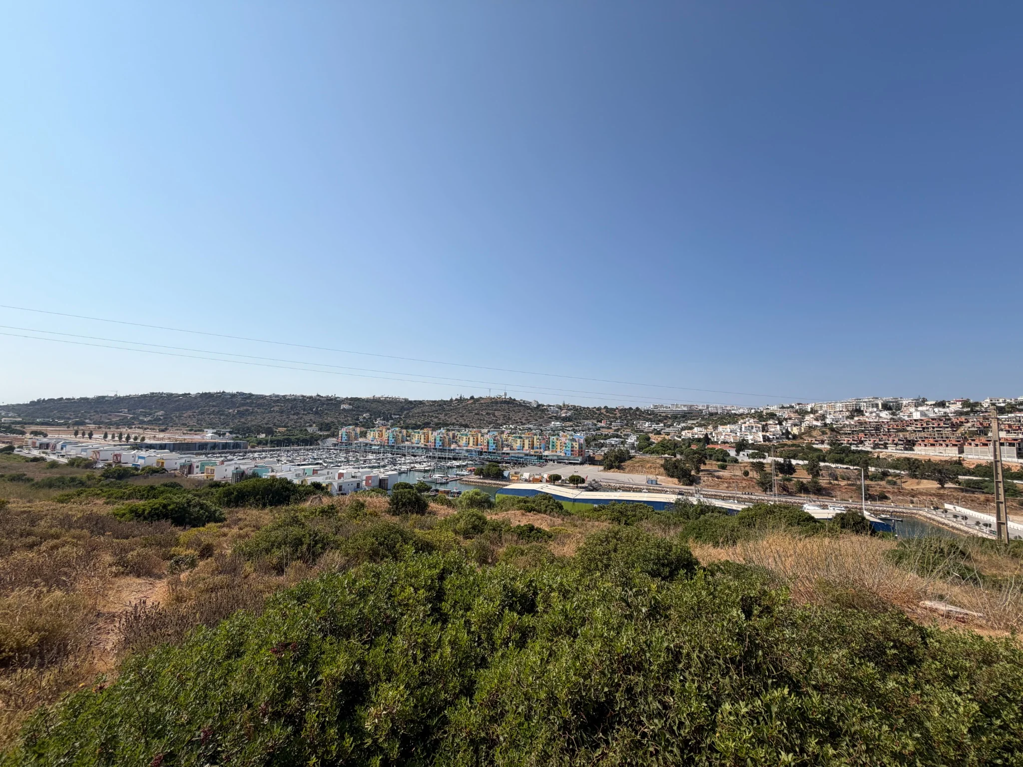 Panoramic view of Albufeira Marina